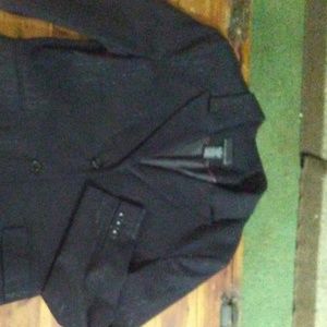 Blazer with silver pinstripes